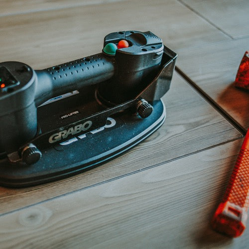 GRABO Impact Plate zum präzisen Ausrichten von Fliesen