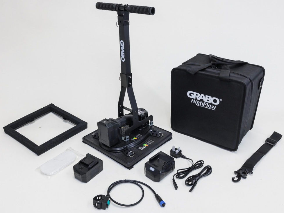 GRABO High Flow Plattenheber im Textilkoffer