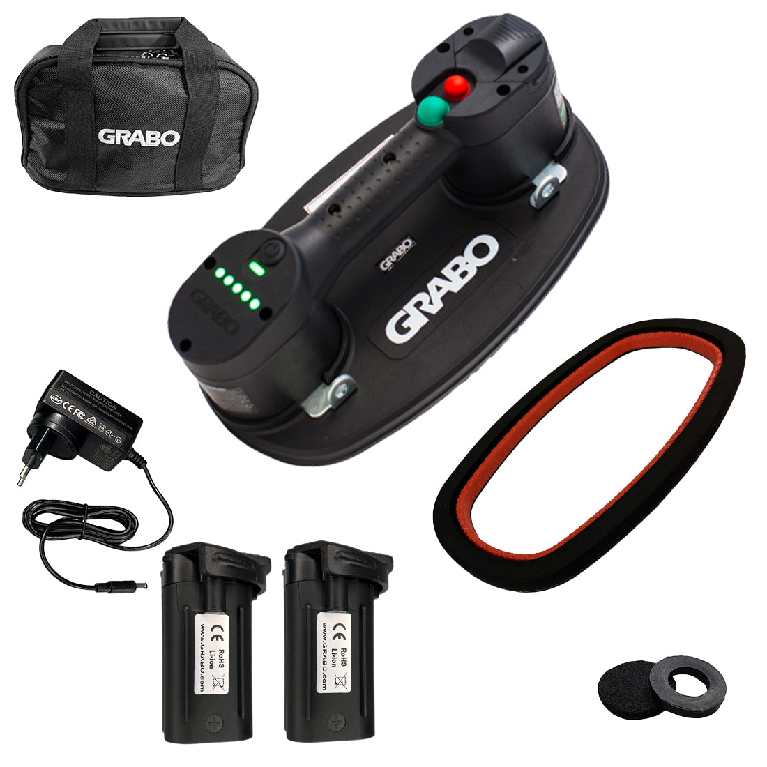 Grabo Plus V2 Vakuum-Saugheber mit Tasche