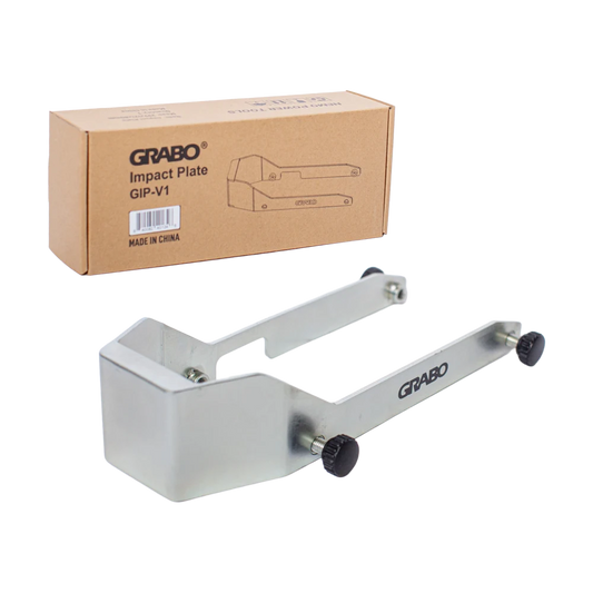 GRABO Impact Plate Schlagplatte aus Metall mit Verpackung